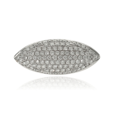 Fehér arany gyűrű 52-es méret (B6061_4I)